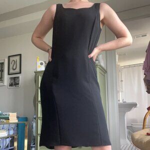 Formal black knee length dress